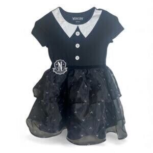 NEW Wednesday Addams Tulle Girls' Character XL (14) Dress